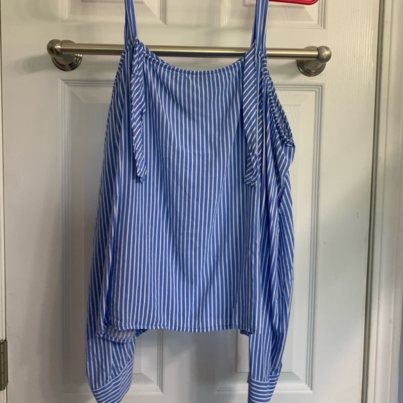 Blue stripe blouse - Picture 1 of 2